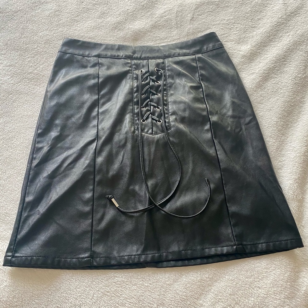 Guess Caden Lace-Up Mini Skirt